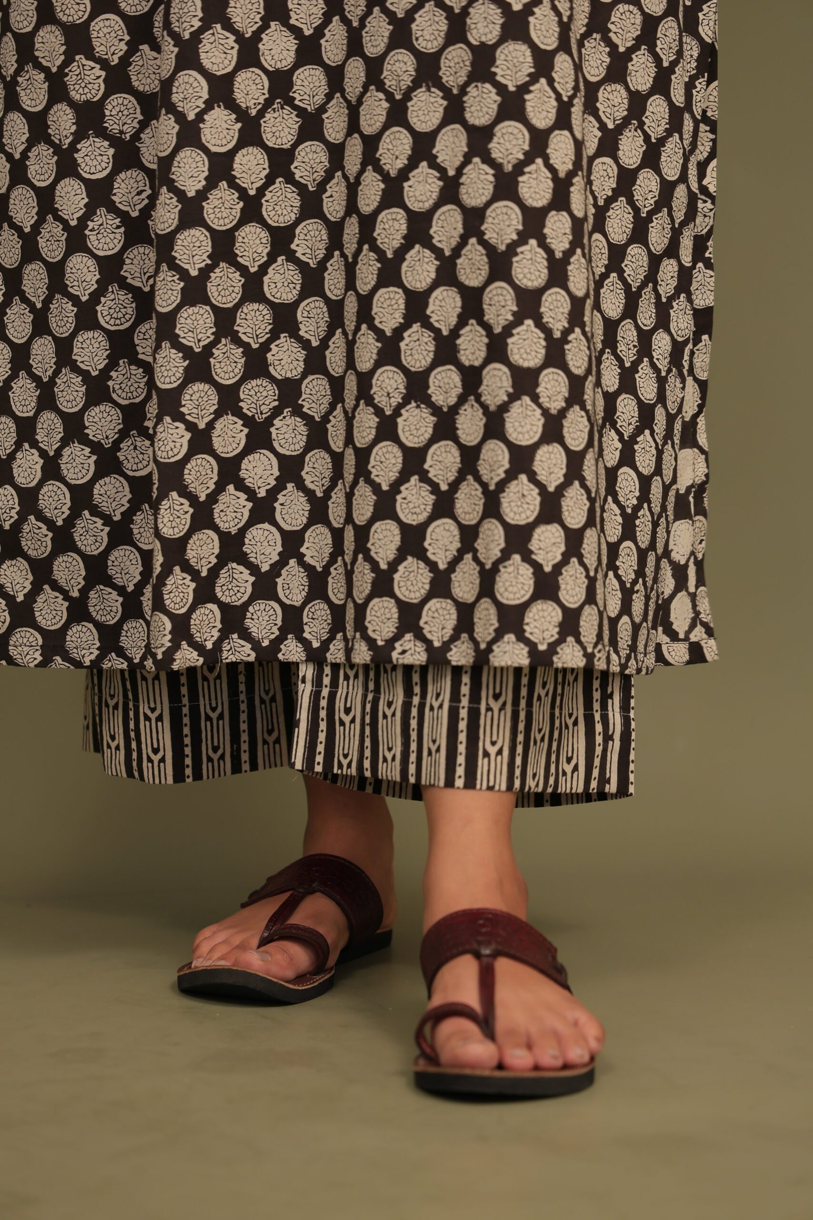 Sanjh Bagru Handblock Cotton Straight Pant