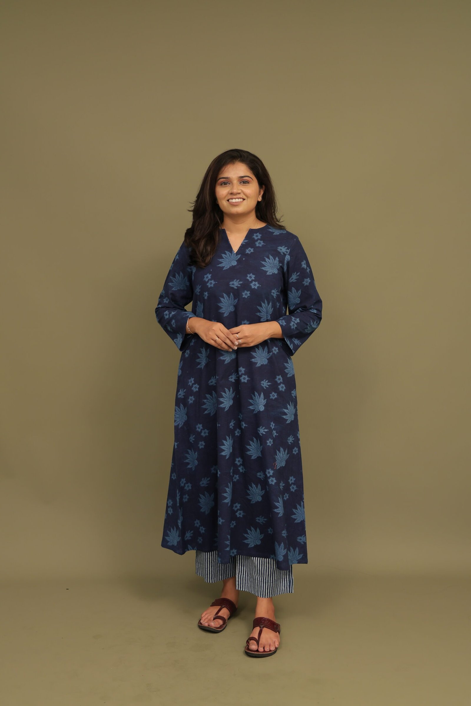Neel Dabu Handblock Cotton Straight Pant - Image 5