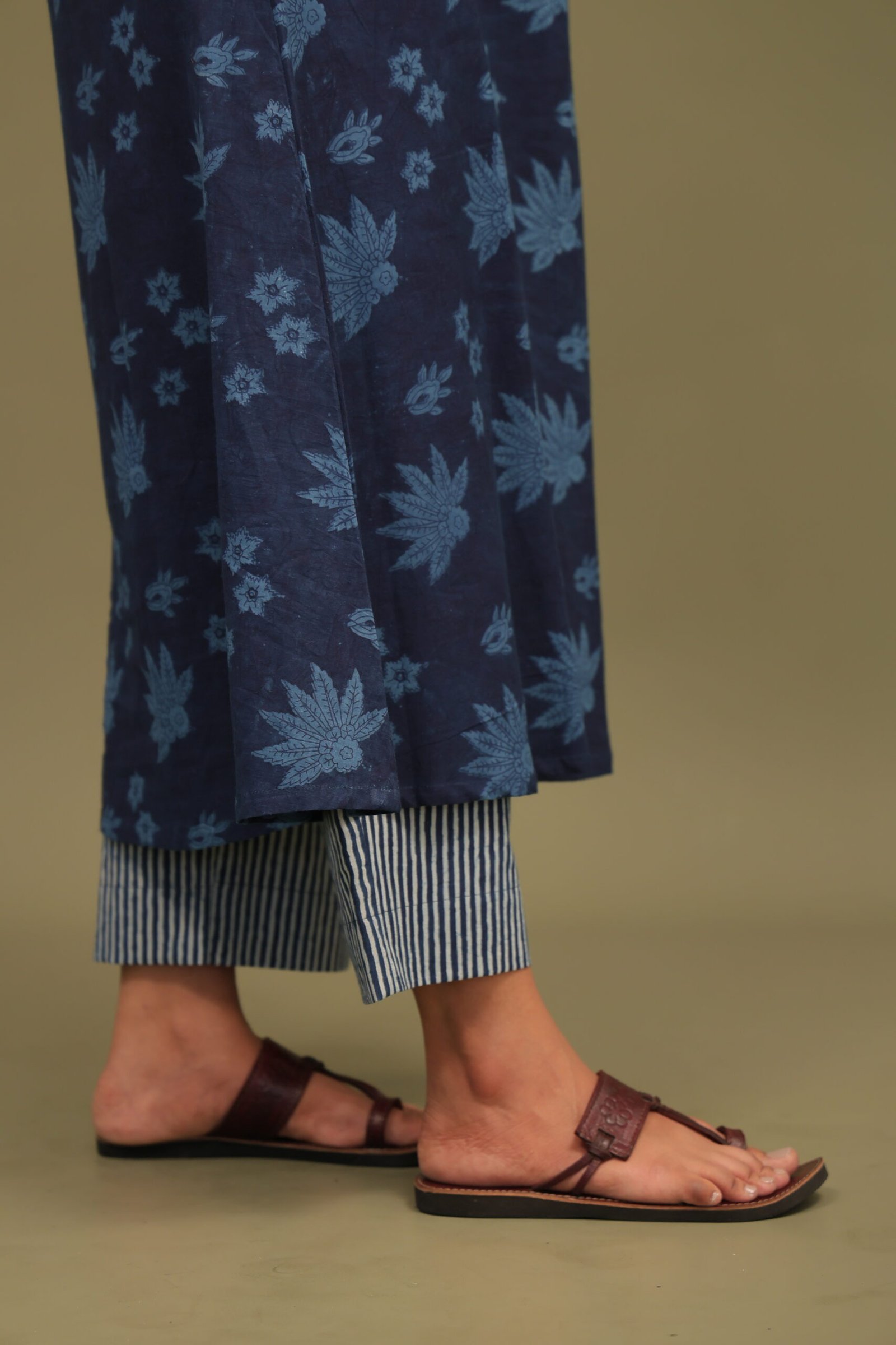 Neel Dabu Handblock Cotton Straight Pant - Image 2