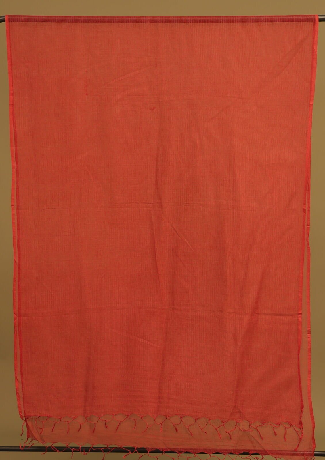 Maroon Solid Plain Kota Doria Dupatta