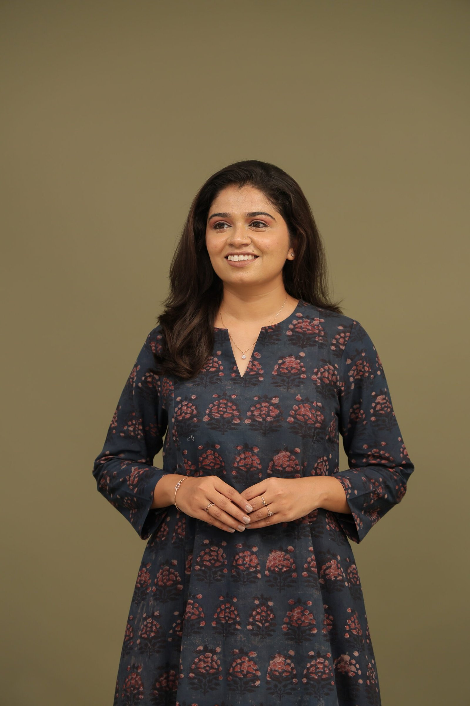 Juhi Bagru Dabu Handblock Cotton A-line Kali Kurta - Image 9